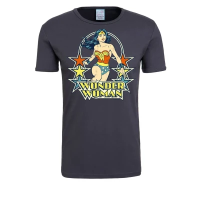 Abbildung von Logoshirt Tshirt Woman Stars print, Damen, Größe: XL, Blaugrau