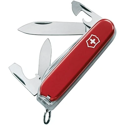 Abbildung von Victorinox Schweizer Taschenmesser, Recruit, Multitool, Swiss Army Knife mit 10 Funktionen, Klinge, Dosenöffner, Schraubendreher 3 mm