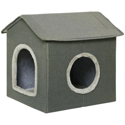 Abbildung von PawHut Tierbett Katzenhaus, Polyester, BxLxH: 43,5 x 39 40,5 cm