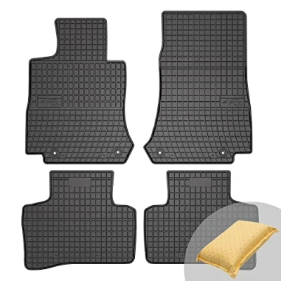 Abbildung von FROGUM EL Toro Gummimatten Ganzjähriges Set von Autofussmatte Auto Fußmatten für Mercedes Benz EQC N293 ab 2019 Beständiges Gummi Material 1,5cm Schutzkante