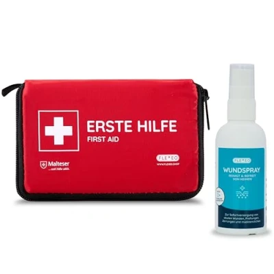 Abbildung von Mini Erste Hilfe Set und Wundspray, 75 ml Outdoor, Fahrrad, wandern, Reise, Klein, First Aid Kit, Unterwegs, Kinder, Klein