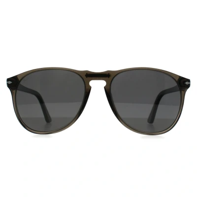 Abbildung von Persol Herren PO9649S 110348 Gläser SONNENBRILLEN Acetat Grau Pilot Polarisiert