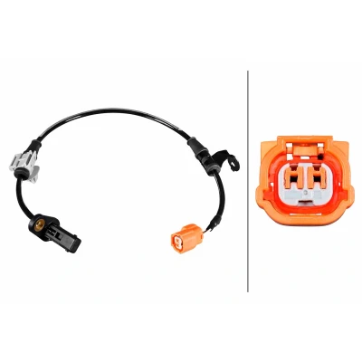 Abbildung von HELLA 6PU 358 217 501 ABS Sensor mit Klammer Hallsensor 2 468 HONDA: Accord 7 Limousine
