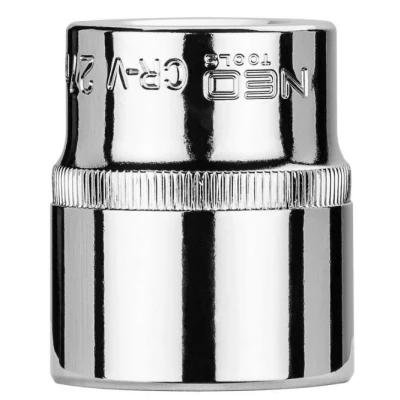 Abbildung von NEO TOOLS 08 027 Steckschlüsseleinsatz 1/2 3124 27 mm Chrom Vanadium Stahl SuperLock