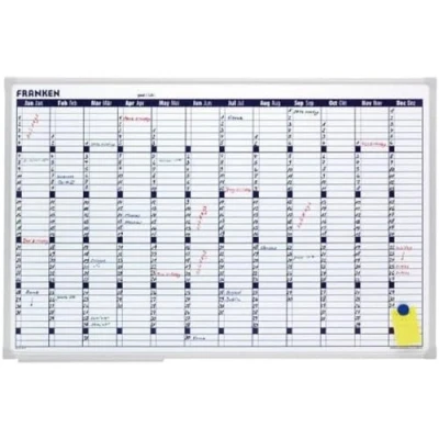 Abbildung von Franken VO 12 Planungstafel Office Planer (X tra Line Jahreskalender) 60 x 90 cm, weiß