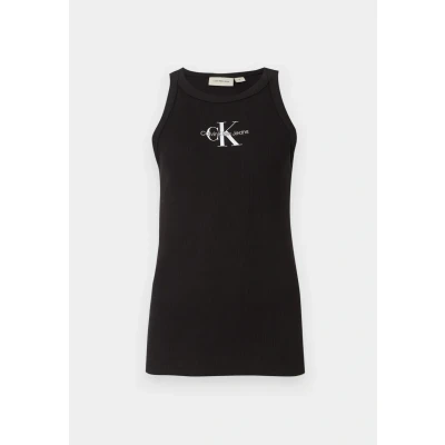 Abbildung von Calvin Klein Jeans PLUS Monologo TANK Top, Damen, Größe: 3XL, Black