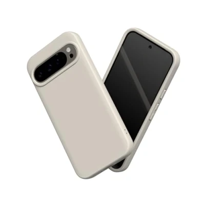 Abbildung von RhinoShield Case kompatibel mit [Pixel 9 Pro XL] SolidSuit Stoßdämpfende &amp; schlanke Schutzhülle Premium Finish 3.5 Meter Fallschutz Sandbeige