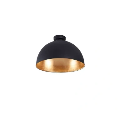 Abbildung von Lindby Deckenleuchte Lya, Ø 40 cm, schwarz gold, Metall