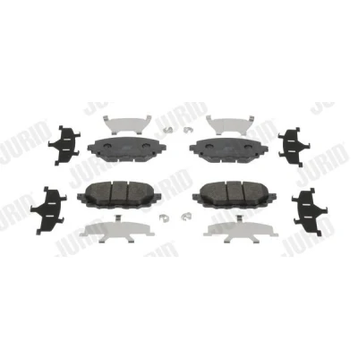 Abbildung von JURID 573677J Bremsbelagsatz nicht für Verschleißwarnanzeiger vorbereitet MAZDA: MX 5 IV, IV RF Targa, FIAT: 124 Spider, ABARTH: Spider