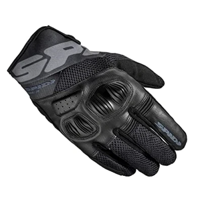 Abbildung von SPIDI, Flash R Evo, Herren Motorrad Handschuhe, schützend &amp; widerstandsfähig, Sommerhandschuhe, wasserdicht rutschfest, Touchscreen tauglich, durchschnitt. Gewicht 0,1 kg, Farbe Schwarz, Größe XXL