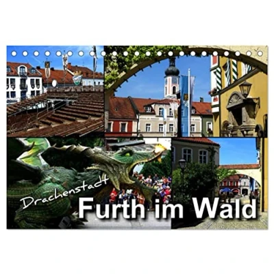 Abbildung von Drachenstadt Furth im Wald (Tischkalender 2025 DIN A5 quer), CALVENDO Monatskalender