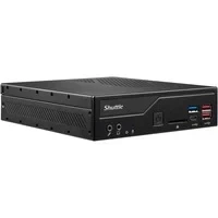 Abbildung von Shuttle Slim PC DH610 , S1700, 1x HDMI, 2x DP 2.5 M.2, LAN (Intel 1G + 2.5G), COM, 24/7 Dauerbetrieb, inkl. VESA, 1,3L Größe PC, Mini Barebone, LGA 1700, DDR4 SDRAM, SATA, Serial ATA II, III, 120 W