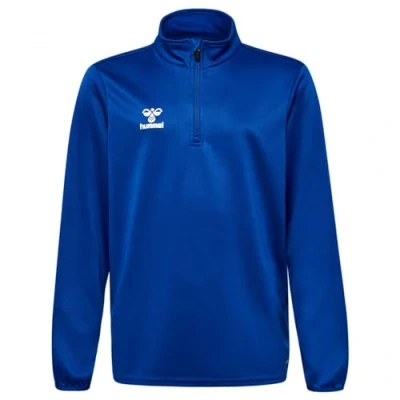 Abbildung von Hummel Essential Halfzip Langarmshirt für Kinder, Größe: 116, True blue