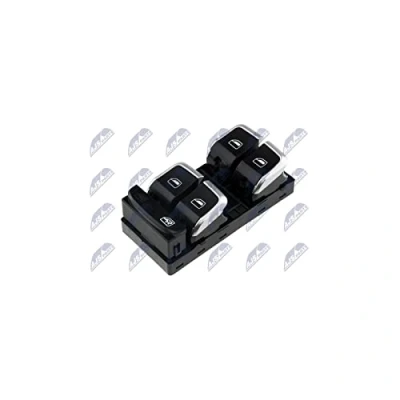 Abbildung von NTY EWS AU 017 Schalter, Fensterheber vorne links verchromter Rand AUDI: Q5, A4 B8 Avant, Limousine