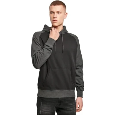 Abbildung von Build Your Brand Men&#039;s BY077 Raglan Hoody Hoodie, cha/blk, XL