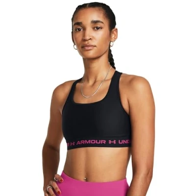 Abbildung von Under Armour G Crossback Sportbh mit mittlerer Stützkraft, Damen, Größe: 116, Rebel pink (654)