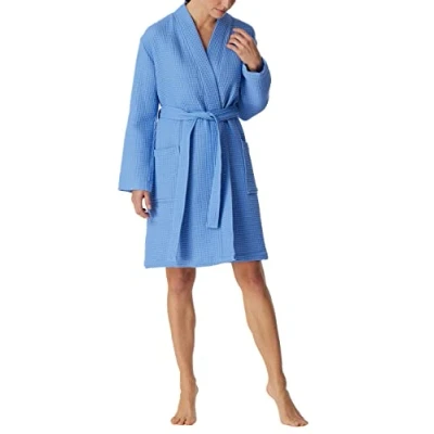 Abbildung von Schiesser Bademantel, Damen, Größe: Large, Blau