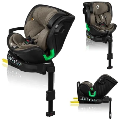 Abbildung von lionelo Autokindersitz HARMONY I SIZE, ab: ab Geburt, bis: bis 12 Jahren, 0,00 kg, 36,00 (Set), Basis 360&#039;/ISOFIX/i SIze/Gürtelalarm/viele Annehmlichkeiten