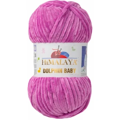 Abbildung von Himalaya Strickfein Dolphin Baby Bulky Chenille Garn 80356 fliederhell Häkelwolle, 120 m (Einzel Pack, 1 St), Superbauschiges