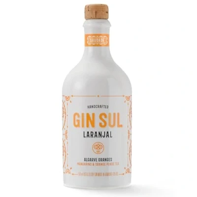 Abbildung von Gin Sul Laranjal 1 x 0,5l Hamburger handcrafted Small Batch Premium Dry 43% Vol. exotische Aromen von Algarve Orangen, Wacholder, Mandarinen und feinen Noten Orange Pekoe Tea