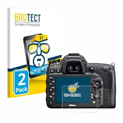 Abbildung von BROTECT (2 Stück Schutzfolie für Nikon D7100 Displayschutz Folie Ultra Klar