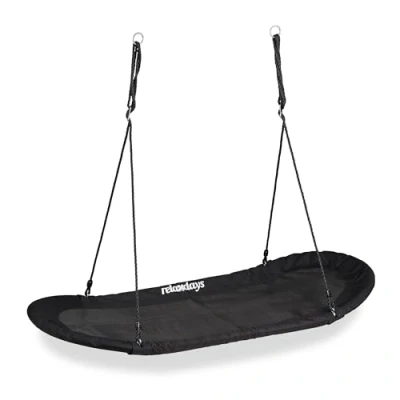 Abbildung von relaxdays Nestschaukel XXL schwarz