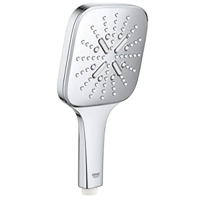 Abbildung von GROHE Handbrause Rainshower 130, Handduschbrause mit Kopf, Chrom, Deutschland