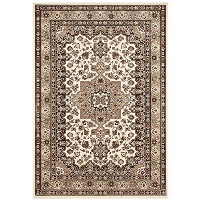 Abbildung von Nouristan Mirkan Orient Teppich Wohnzimmerteppich Orientalisch Kurzflor Vintage Orientalischer für Esszimmer, Wohnzimmer, Schlafzimmer Beige, 120x170cm