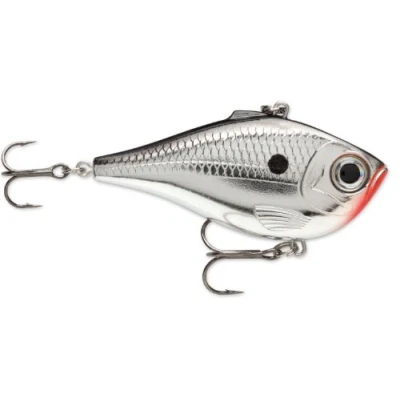 Abbildung von Rapala Rippin&#039; Rap Angelköder Slender Body &amp; Lipless Crank Angelzubehör Süßwasser Spinnköder Variable Lauftiefe Fischköder 5cm, 9g Hergestellt in Estland Chrome
