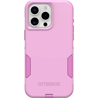 Abbildung von OtterBox Schutzhülle für iPhone 15 Pro Max (nur) Commuter Series Run Wildlower (Pink), schlank und robust, taschenfreundlich, mit Portschutz