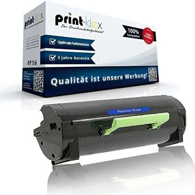 Abbildung von Print Klex XL Tonerkartusche kompatibel für ca. 10.000 Seiten Lexmark MX310dn MX410de MX510de MX511de MX511dhe MX511dte MX611de MX611dhe 60F2H00 602H MX 310 410 510 Schwarz