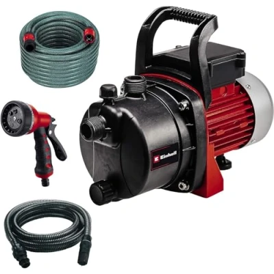 Abbildung von Einhell Gartenpumpe GC GP 6538 Set/I, 3.800 l/h max.,mit 4m Saugschlauch, 20m Gartenschlauch, Sprühpistole