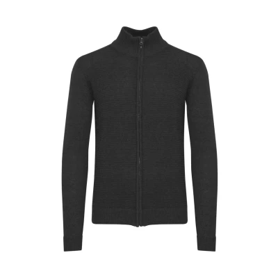 Abbildung von Indicode Jeans Rickert Strickjacke, Herren, Größe: Small, Charcoal mix