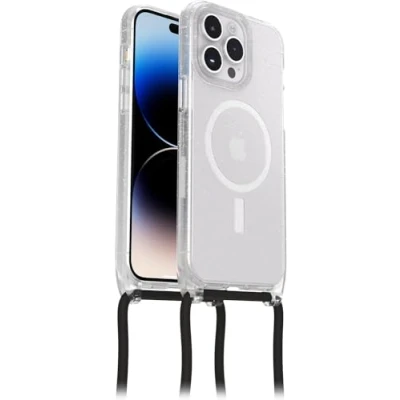 Abbildung von OtterBox React Necklace Hülle mit MagSafe für iPhone 14 Pro Max, schlanke, Schutzhülle justierbarer und Abnehmbarer Kette, Stardust Keine Einzelhandelsverpackung
