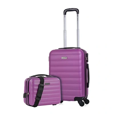 Abbildung von ITACA Gepäck Sets, Reisekoffer, Reisekoffer Set, Kofferset, Hartschalenkoffer, Trolley Luggage Große Auswahl an Koffer &amp; Trolleys für Jede Reise!, Violet