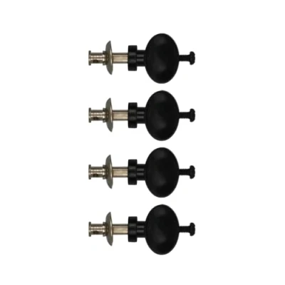 Abbildung von Fleor 4 schwarze Ukulele SaitenSTimmwirbel, Pin Machines Tuner