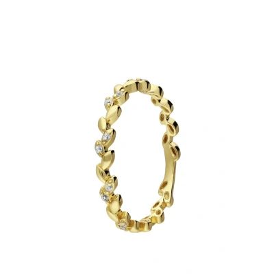 Abbildung von Lucardi Classic Ring goldcoloured, Damen, Größe: 52, Gold/coloured