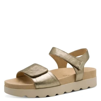 Abbildung von Tamaris Keilsandalette, Damen, Größe: 36, Bronce Schuhe