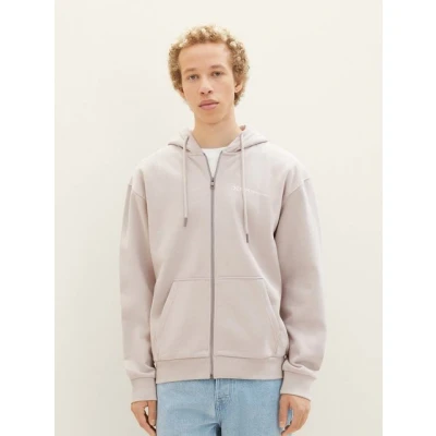 Abbildung von TOM Tailor Denim FULL ZIP Sweatjacke, Herren, Größe: XXL, Light dove grey