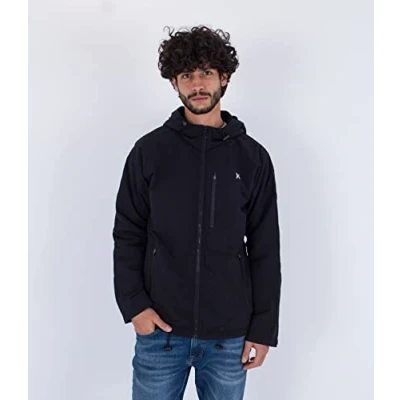 Abbildung von Hurley Herren Geo Jacket Jacke, schwarz, XL