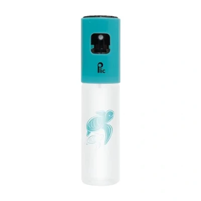 Abbildung von Zerstäuberflasche 100 ml PLIC ● Nachfüllbare Sprühflasche sanftes Zerstäuben, feine Tröpfchen Flugzeugformat Mehrzweck Transparent &amp; Blau