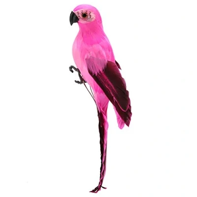 Abbildung von Broadroot Kreative Schaum Feder künstlicher Papagei Nachahmung Vogel Modell Verzierung Garten Hochzeit Deko (04)