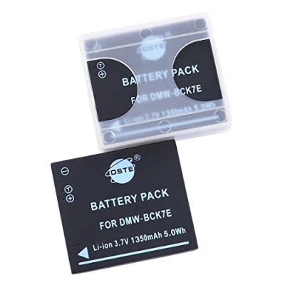 Abbildung von DSTE 2 Stück DMW BCK7 BCK7E Li Ion Akku kompatibel mit Panasonic DMC FH5 FH6 FH7 FH8 FH25 FH27 FP5 FP7 FS16 FS18