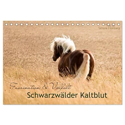 Abbildung von Faszination und Vielfalt Schwarzwälder Kaltblut (Tischkalender 2025 DIN A5 quer), CALVENDO Monatskalender