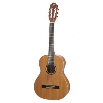 Abbildung von Ortega Guitars Konzert Gitarre Linkshänder 3/4 Family Series Inklusive Gig Bag Zeder, Mahagoni, Natur (R122L 3/4)