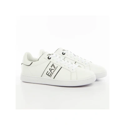 Abbildung von EA7 Emporio Armani Classic Unisex Sneaker low, Größe: 45 1/3, White/black Schuhe