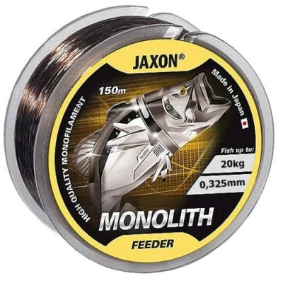 Abbildung von Jaxon Angelschnur Monolith Feeder 150m / 0,16 0,35mm Spule Monofile Feederschnur (0,325mm 20kg)