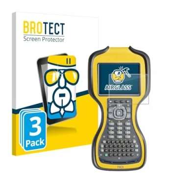 Abbildung von BROTECT Schutzglas für Trimble TSC3 (3 Stück) Schutzfolie Panzer Folie Glas [Extrem Kratzfest 9H, Anti Fingerprint, Ultra Transparent]