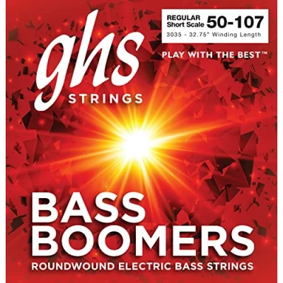 Abbildung von GHS Bass Boomers String Set, 4 String, Light, .050 .107, Short Scale