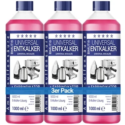 Abbildung von 3x1000ml Universal Entkalker für Kaffeevollautomat und Kaffeemaschine 8 Entkalkungen je 125ml